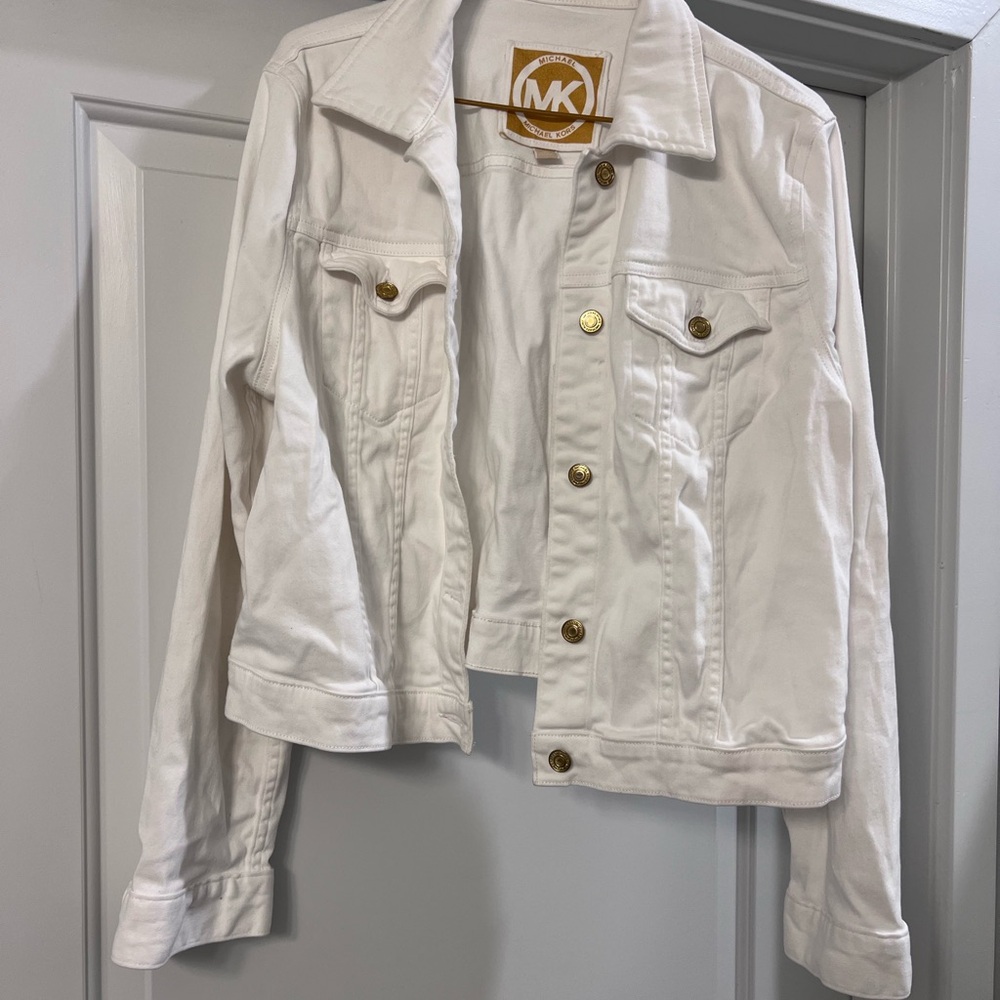 Michael Kors Women's White Denim Jacket